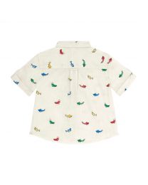 Small Summer Sharks Kids Short Sleeve Oliver Shirt