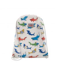 Summer Sharks Kids Drawstring Bag
