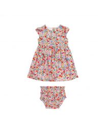 Lots of Love Ditsy Baby Tie Back Dress