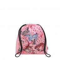 Painted Kingdom Recycled Satin Drawstring Pouch