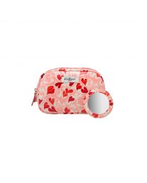 Marble Hearts Ditsy Classic Make Up Case