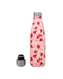 Marble Hearts Ditsy Stainless Steel Water Bottle