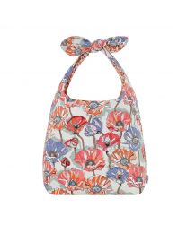 Summer Poppy Midscale Large Reversible Knotted Shopper