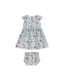 Patchwork Ditsy Baby Tie Back Dress