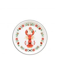Lobster & Rose Enamel Tray