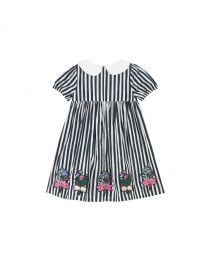 Candy Stripe Lucy Collar Detail Dress (1-10 Years)