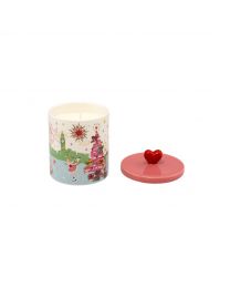 Christmas Ceramic Candle with Lid