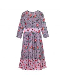 Floral Disco Button Through Tea Dress