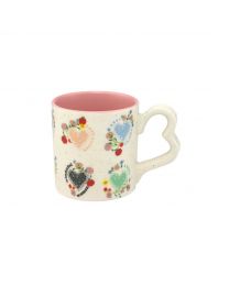 Floral Heart Frill Love Mug