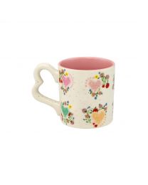 Floral Heart Frill Love Mug