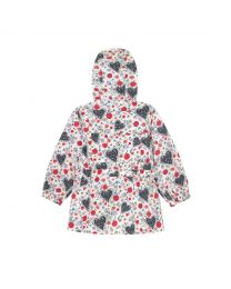 Floral Heart Frill Foldaway Raincoat