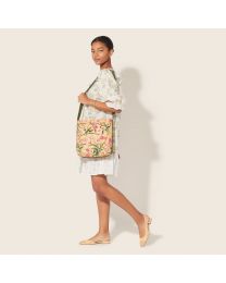 Floral Fancy  Zipped Messenger Bag