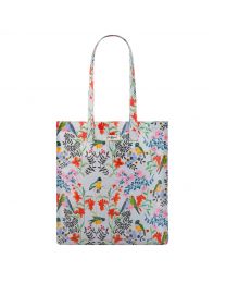 Paper Birds Shiny Bookbag with Gusset