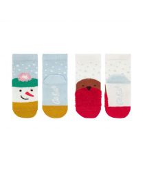Christmas Cheer 2 Pack Baby Socks 