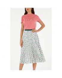 Bathing Frogs Pleated Skirt