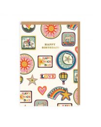 Birthday Patches AOP	Greeting Card (A6)