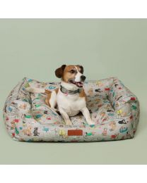 Novelty Dog Sofa Bed with Reversible Contrast Inner 
