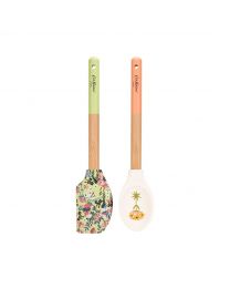 30 Years Ditsy Silicone & Wood Utensil Set
