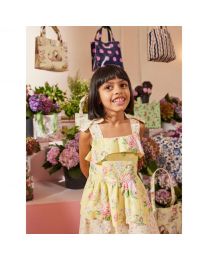 FLOWER FIELDS & SUMMER DITSY FRILLY TIERED DRESS