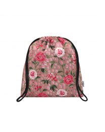 Tea Rose Recycled Satin Drawstring Pouch
