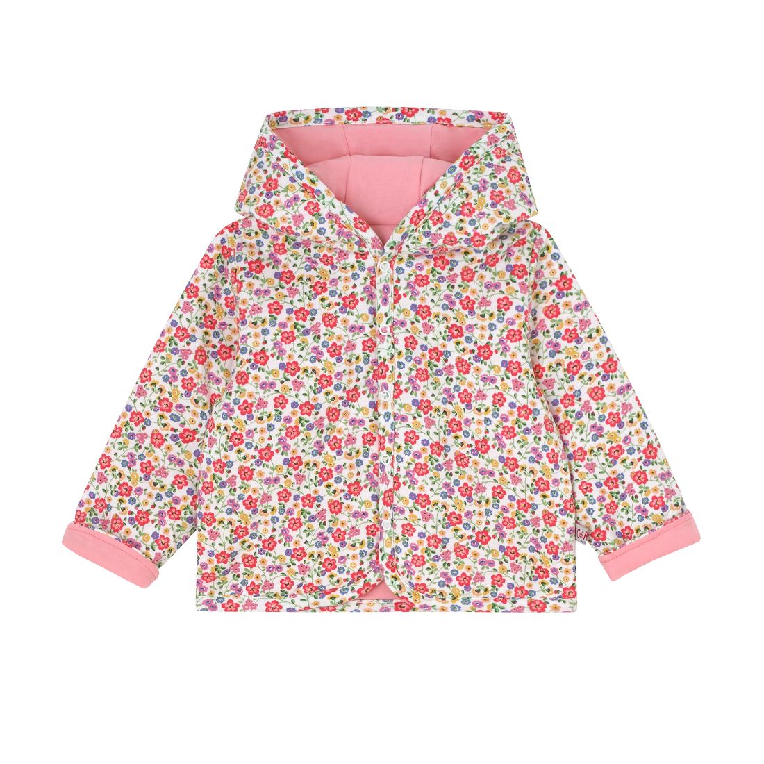 Pembridge Ditsy Baby Hooded Quilted Jacket
